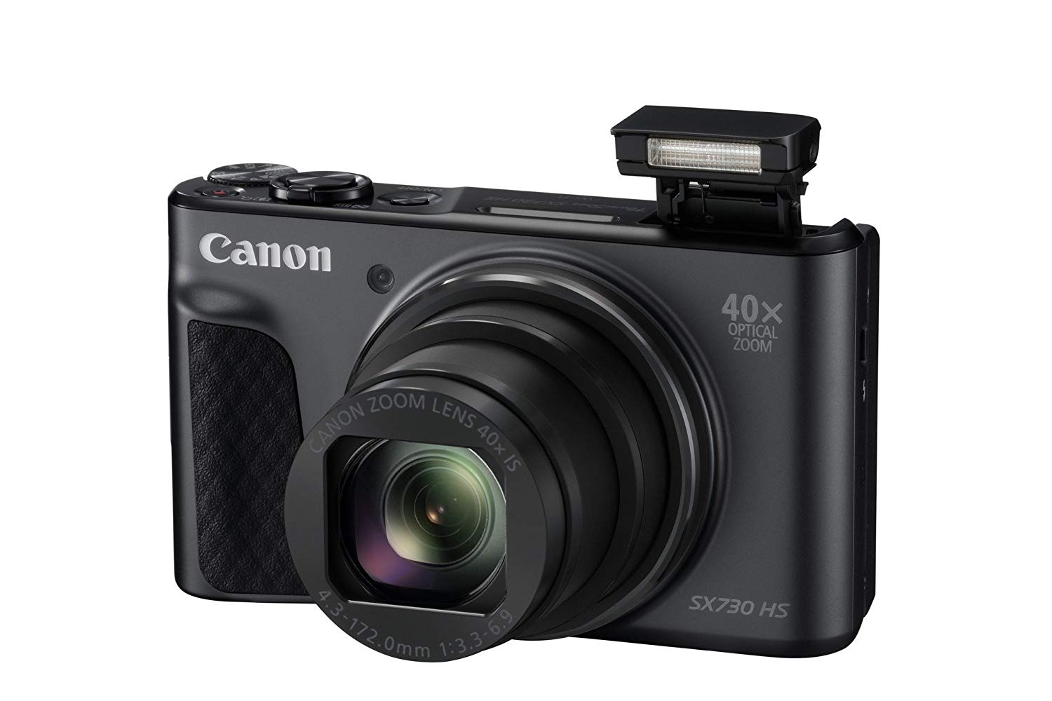 Cámara - Canon PowerShot SX730 HS, Sensor CMOS, 20.3 MP, Vídeo Full HD, Zoom óptico 40x, Wi-Fi,