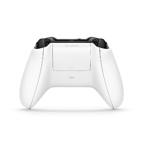 Mando Xbox blanco, vista trasera.