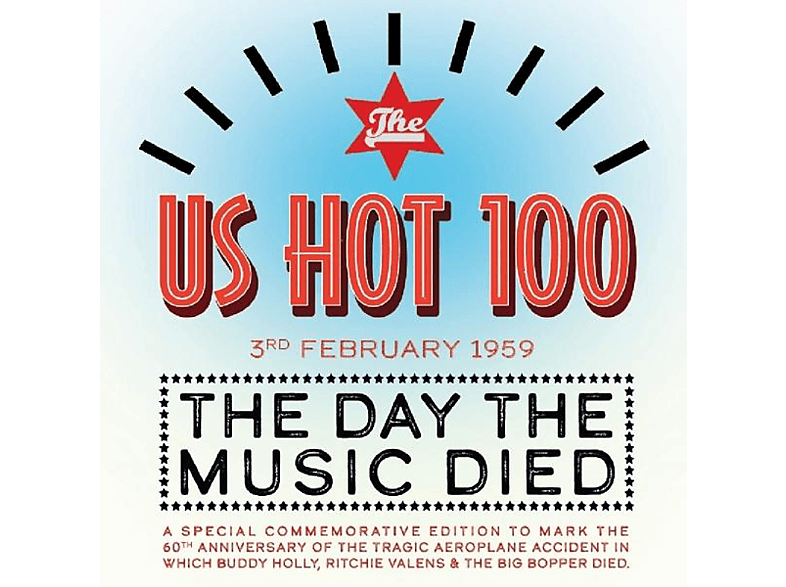 VARIOUS - The US Hot 100-3rd Feb \'59-The Day The Music Died  - (CD)