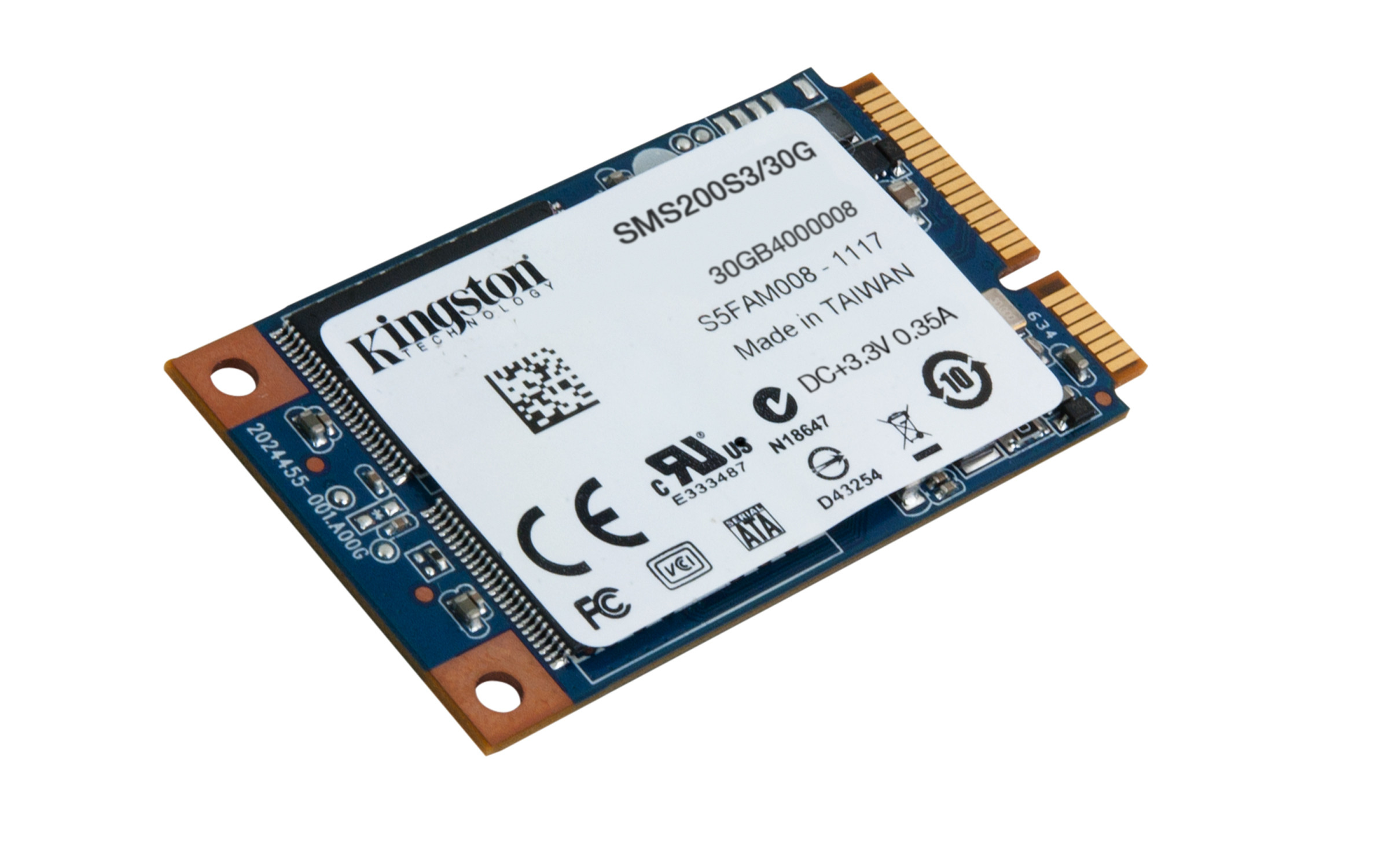 Disco SSD Externo - Kingston, 30GB SSDNOW MSATA (6GBPS) INT