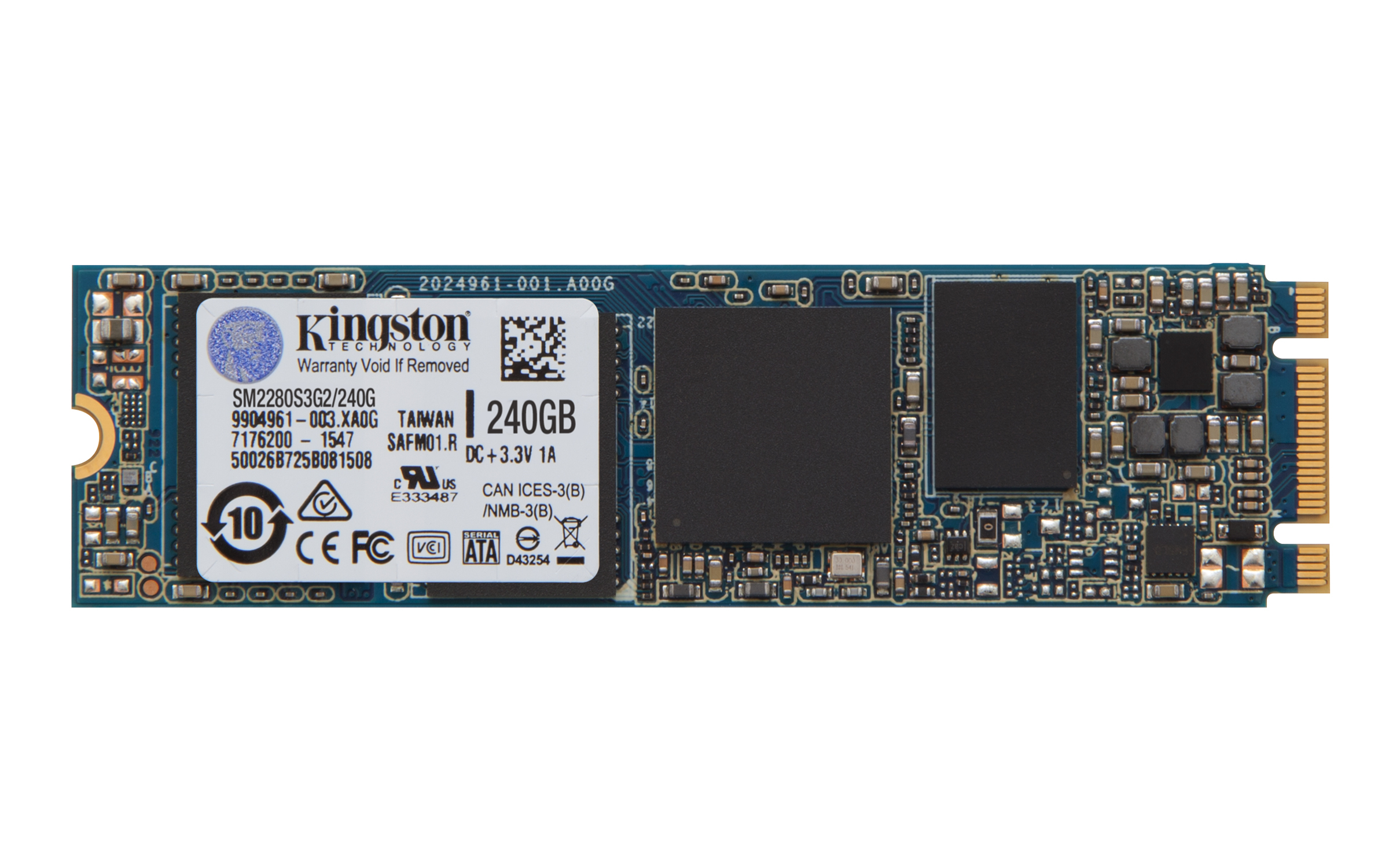 KINGSTON KNG 240GB SSDNow M.2 SATA3 550/330MB/s Dahili SSD SM2280S3G2/240G