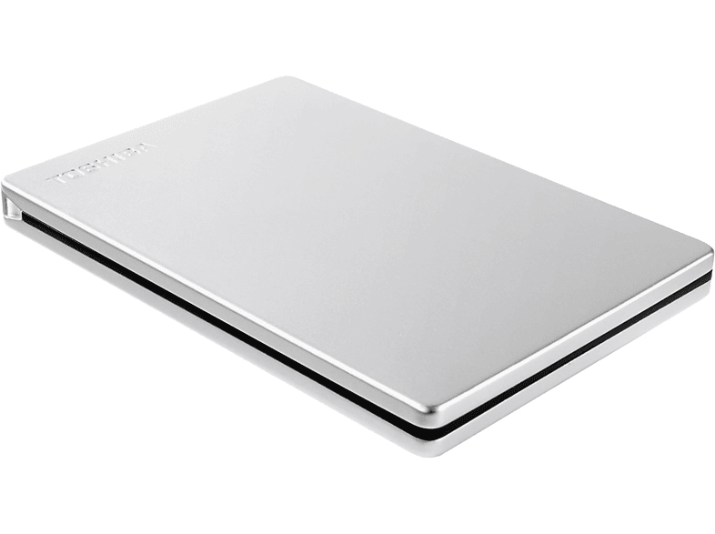 Thumbnail - TOSHIBA Canvio Slim (2018) Festplatte, 2 TB HDD, 2,5 Zoll, extern, Silber