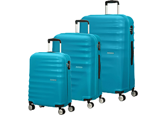 AMERICAN TOURISTER 15G.21.005 Wavebreaker 3 Pc Set A Gurulós bőrönd szett, 3 db, kék