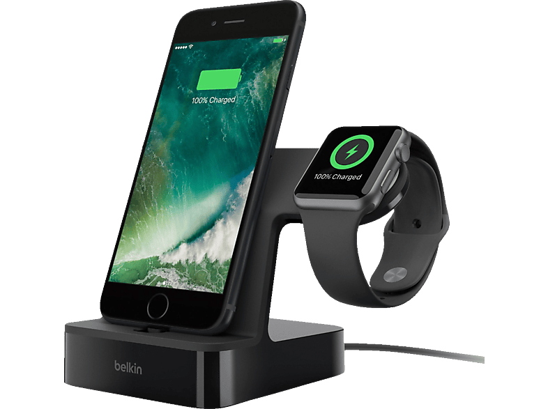 BELKIN PowerHouse Apple, Induktive Ladestation Schwarz