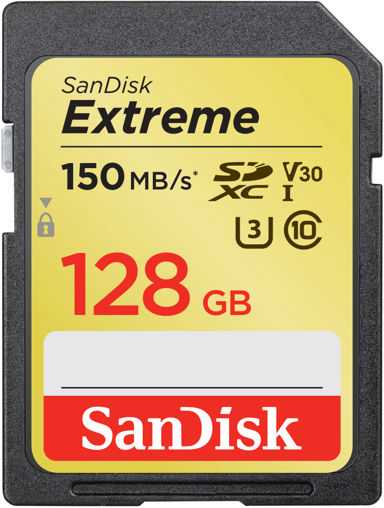 SANDISK Speicherkarte, 128 GB, 150 Extreme®, MB/s SDXC