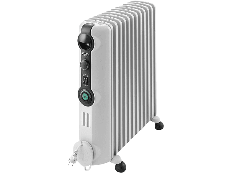 De'Longhi RADIA S TRRS 1225C, Termostato Ambiente Ajustable, Comfort-Temp, Blanco