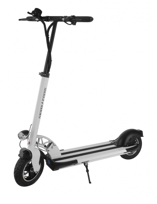 Patinete eléctrico - Skateflash SKURBAN 3.0, Autonomía 30 km, Plegable, Blanco