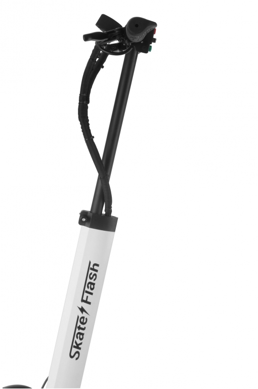 Patinete eléctrico - Skateflash SKURBAN 3.0, Autonomía 30 km, Plegable, Blanco