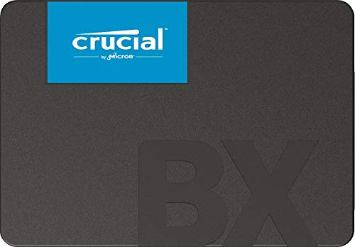 Disco duro SSD 480 GB - Crucial Bx500, Interno, 500 MB/s, 2,5", 6 Gbit/s, Negro