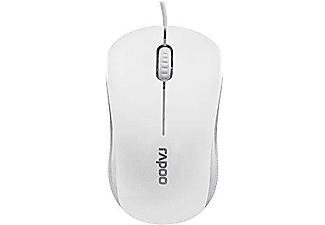 RAPOO N1130 Wired Optical Mouse Beyaz