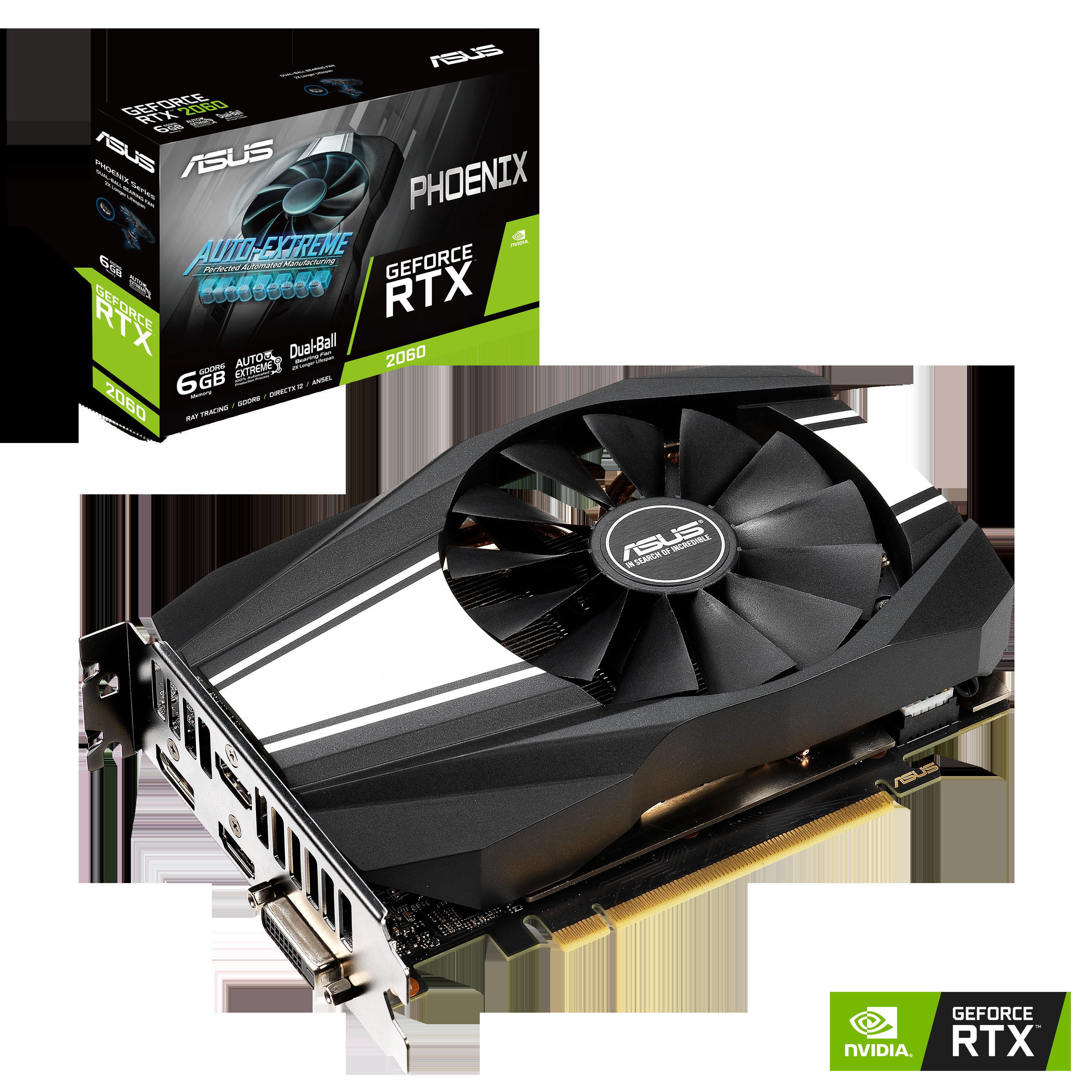 ASUS GeForce RTX™ 2060 Phoenix 6GB (90YV0CJ0-M0NA00) (NVIDIA, Grafikkarte)