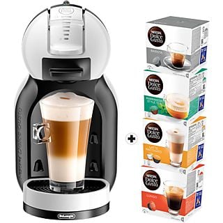 DE-LONGHI NESCAFÉ Dolce Gusto Mini Me Starter Kit - Macchina da caffè a capsule (Bianco/nero)