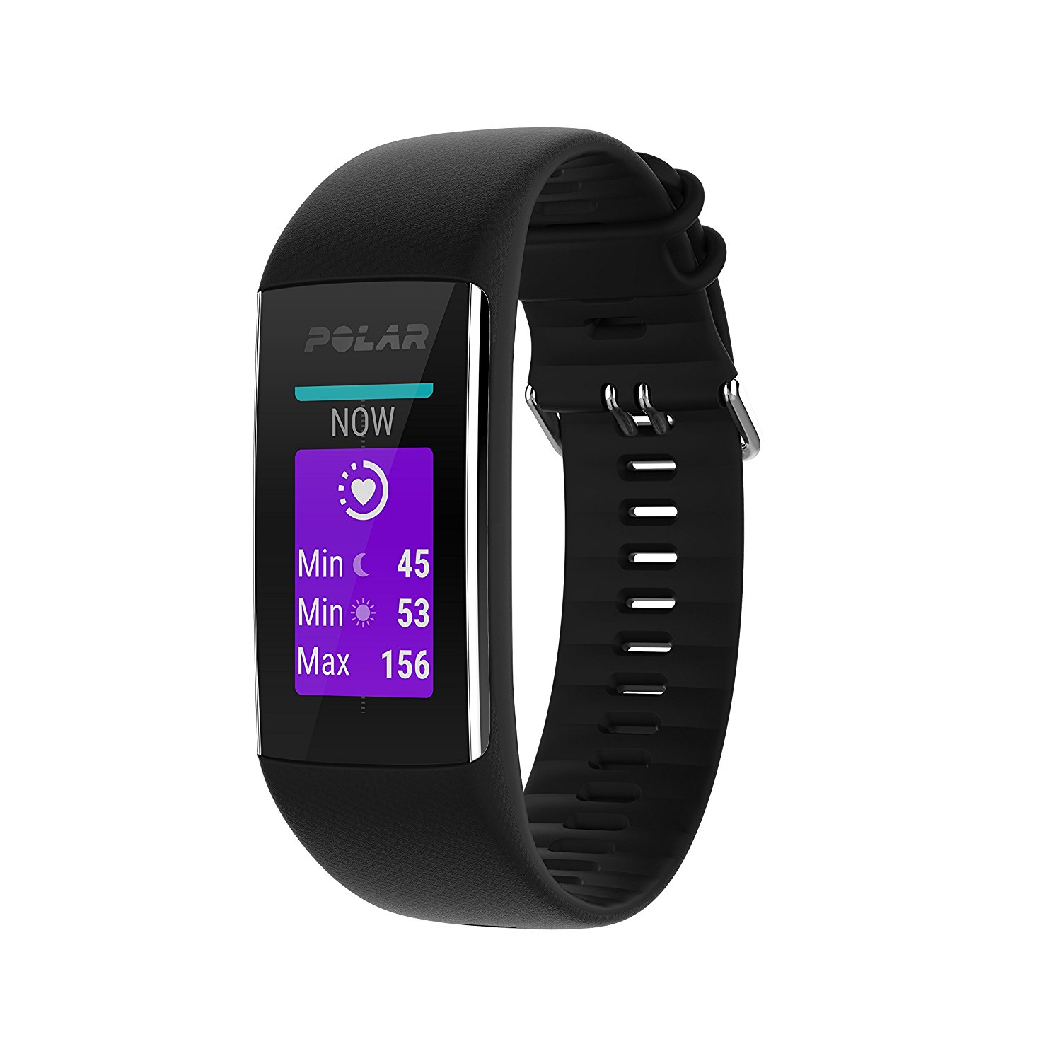 Pulsera de actividad - Polar A370, Sumergible, GPS, Bluetooth, Talla S, Negro