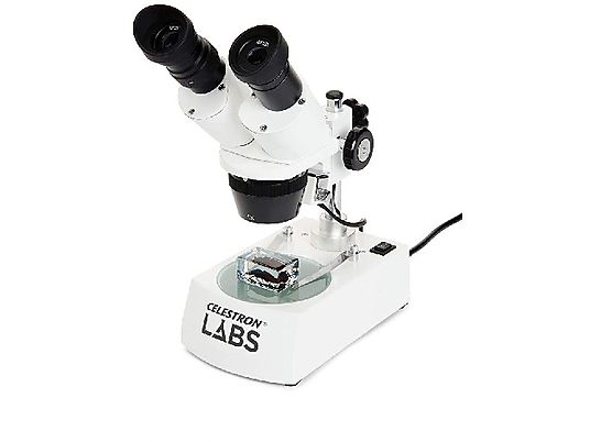 Microscopio - Celestron LABS S10-60, Hasta 60x, 2 juegos de lentes, Blanco