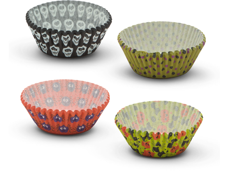 FAMILY POUND 57168W Halloween-es muffin papír szett, 100 db