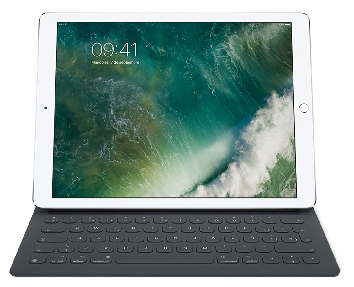 Teclado para iPad - Apple MNKT2Y/A, 12.9", Smart Keyboard, Para iPad Pro