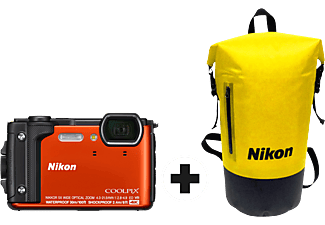 NIKON Nikon Coolpix W300 Holiday Kit - Camera compatta + zaino - Arancione - Fotocamera compatta Arancione