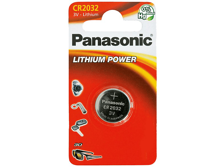 PANASONIC PILAS CR2032 3V LITIO PANASONIC