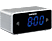 LENCO CR-520 ébresztőórás rádió, ezüst