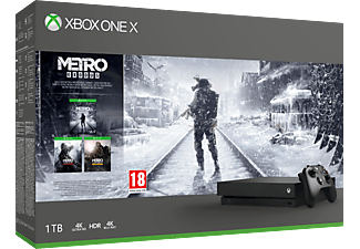 MICROSOFT Xbox One X 1TB + Metro Saga