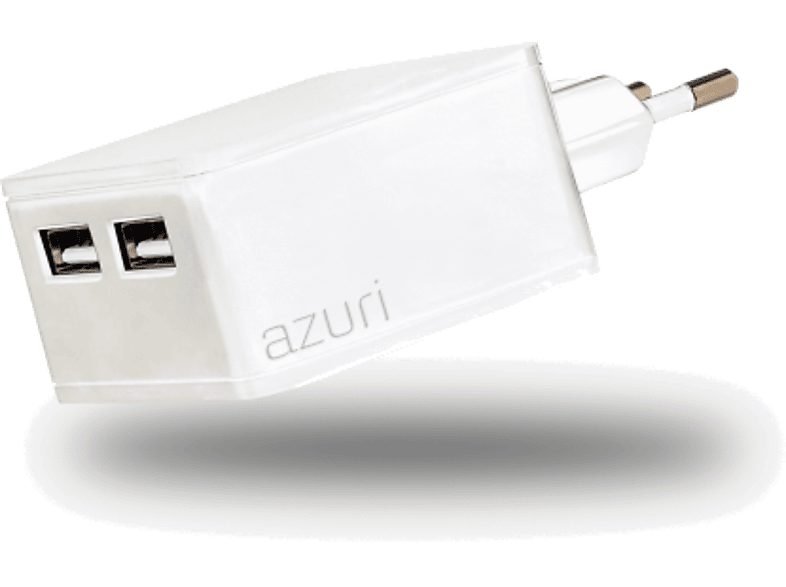 AZURI Huislader 2 x USB 4.8 A Wit (T97W2-48AEB-ACS)