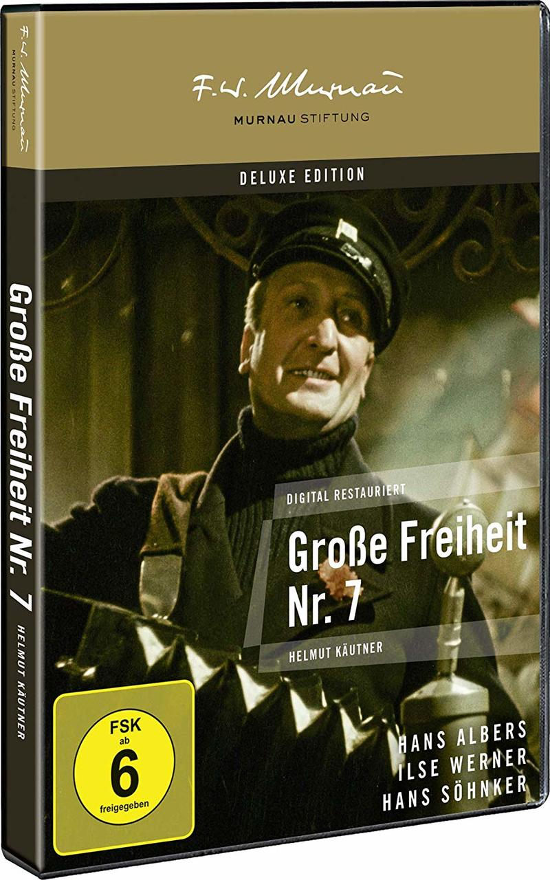 DVD-Hülle eines Films mit dem Titel 'Grosse Freiheit Nr. 7', mit einem Mann in einer Matrosenmütze.