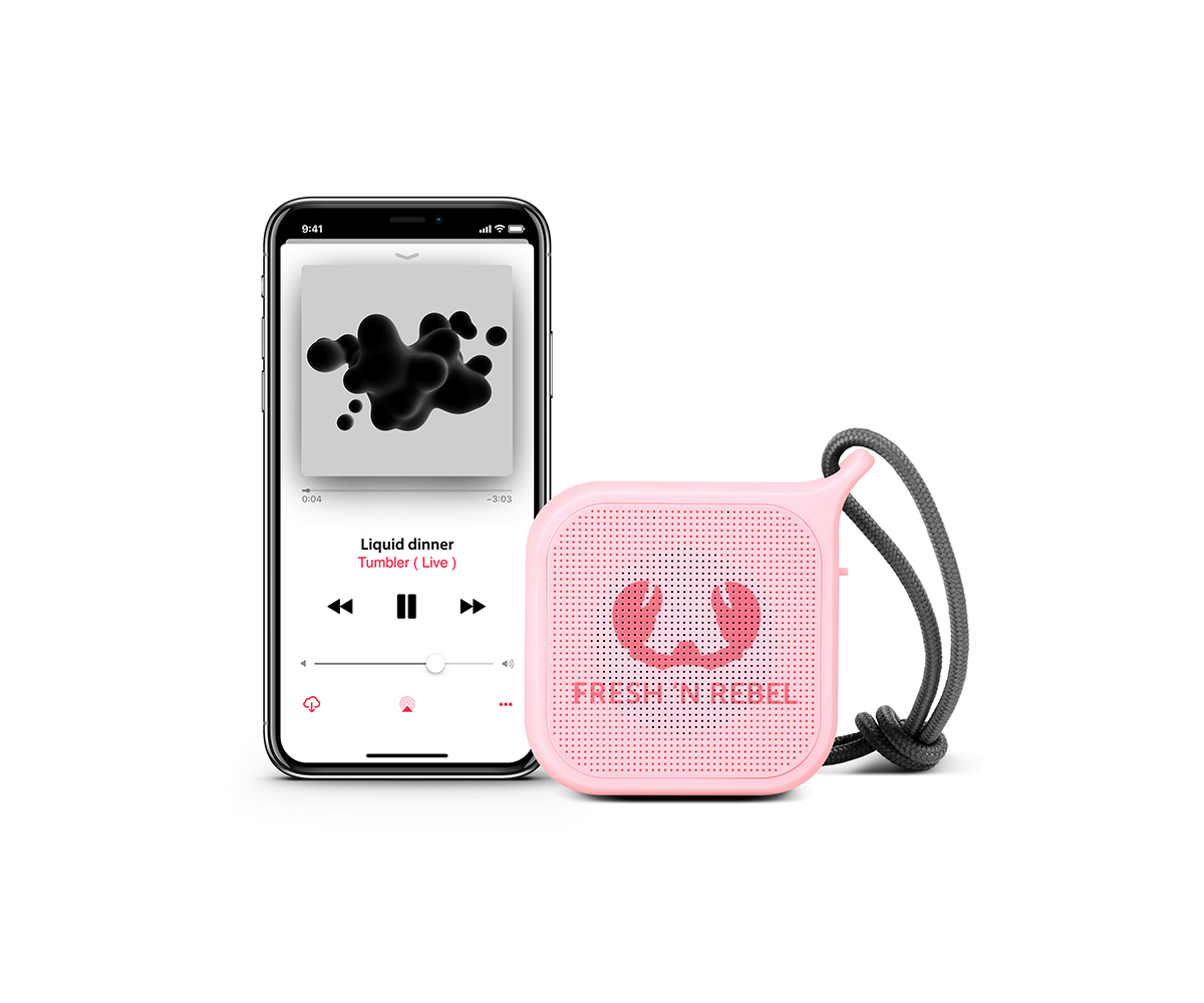 FRESH ‘N REBEL Rockbox Pebble Bluetooth Lautsprecher, Rosa