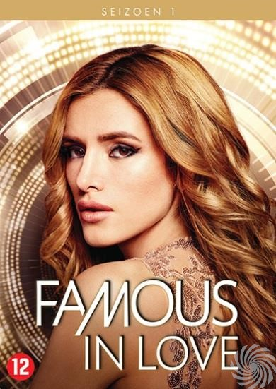Een dvd-hoes voor 'Famous in Love' met een portret van Bella Thorne.