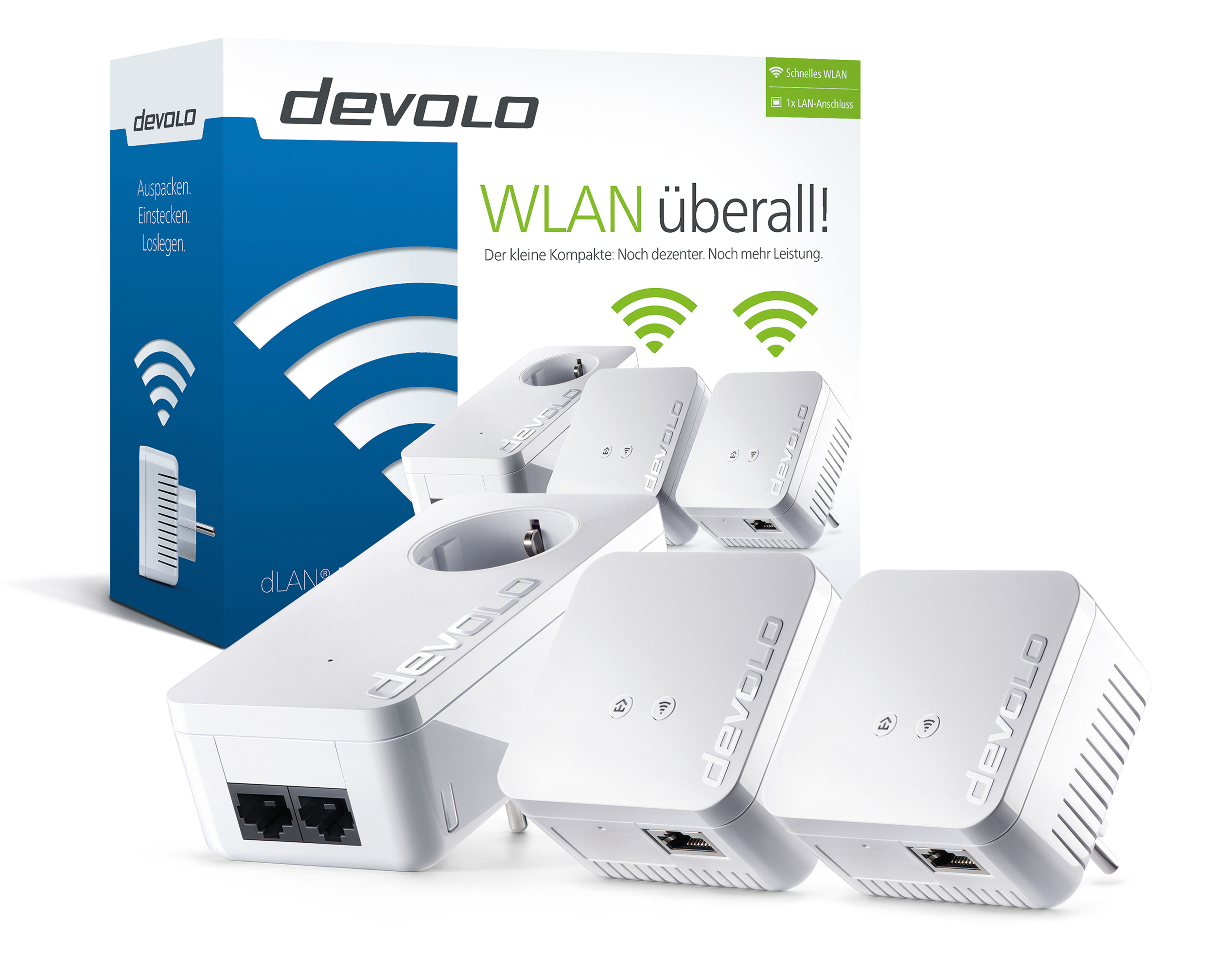 DEVOLO 9624 dLAN® 550 WiFi Network Kit Powerline Adapter 500 Mbit/s