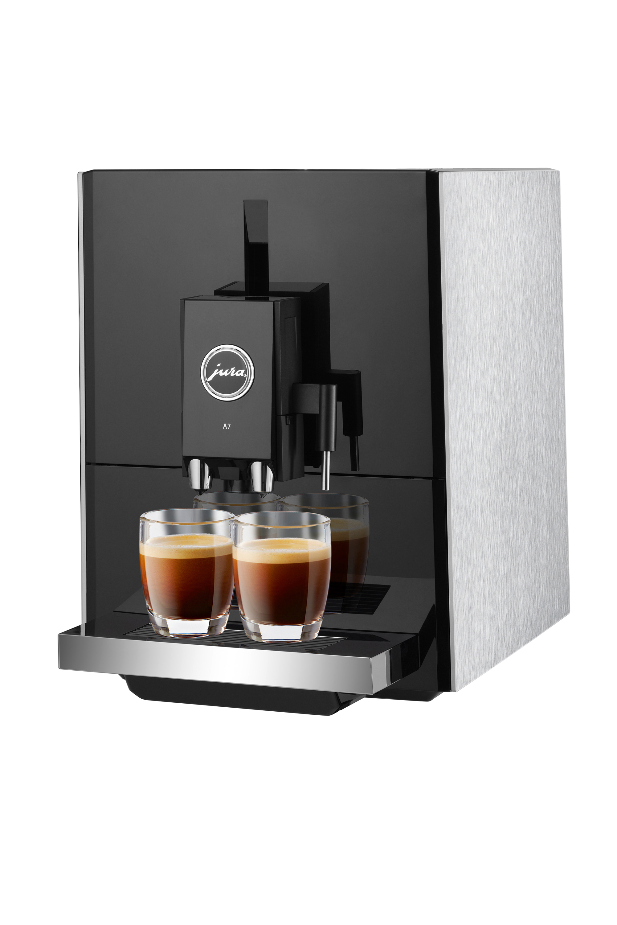 JURA A7 Kaffeevollautomat Aluminium/Schwarz