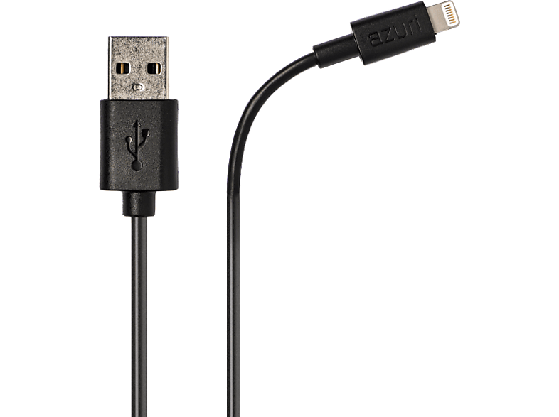 AZURI USB-A / Lightning-kabel 2 m Zwart (MFIDC12-I52B-AC)