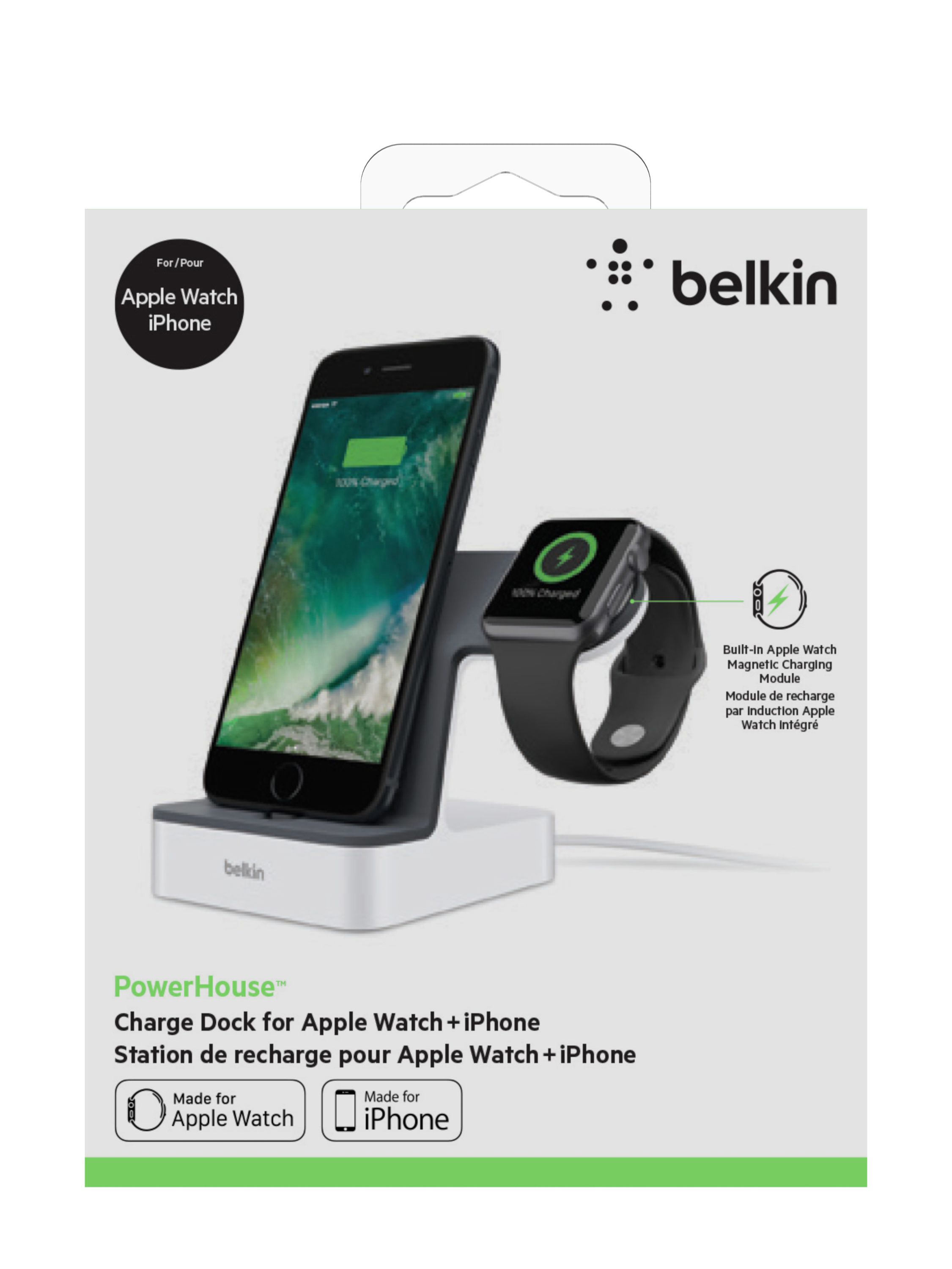 PowerHouse BELKIN Apple, Ladestation Induktive Weiß