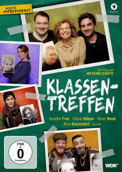DVD-Cover mit Gruppenfotos, Text 'Klassentreffen' und Darstellern. Logo 'Das Erste' oben rechts.