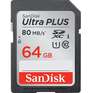 SANDISK Ultra Plus SDHC / SDXC 64 GB 80 MB/s