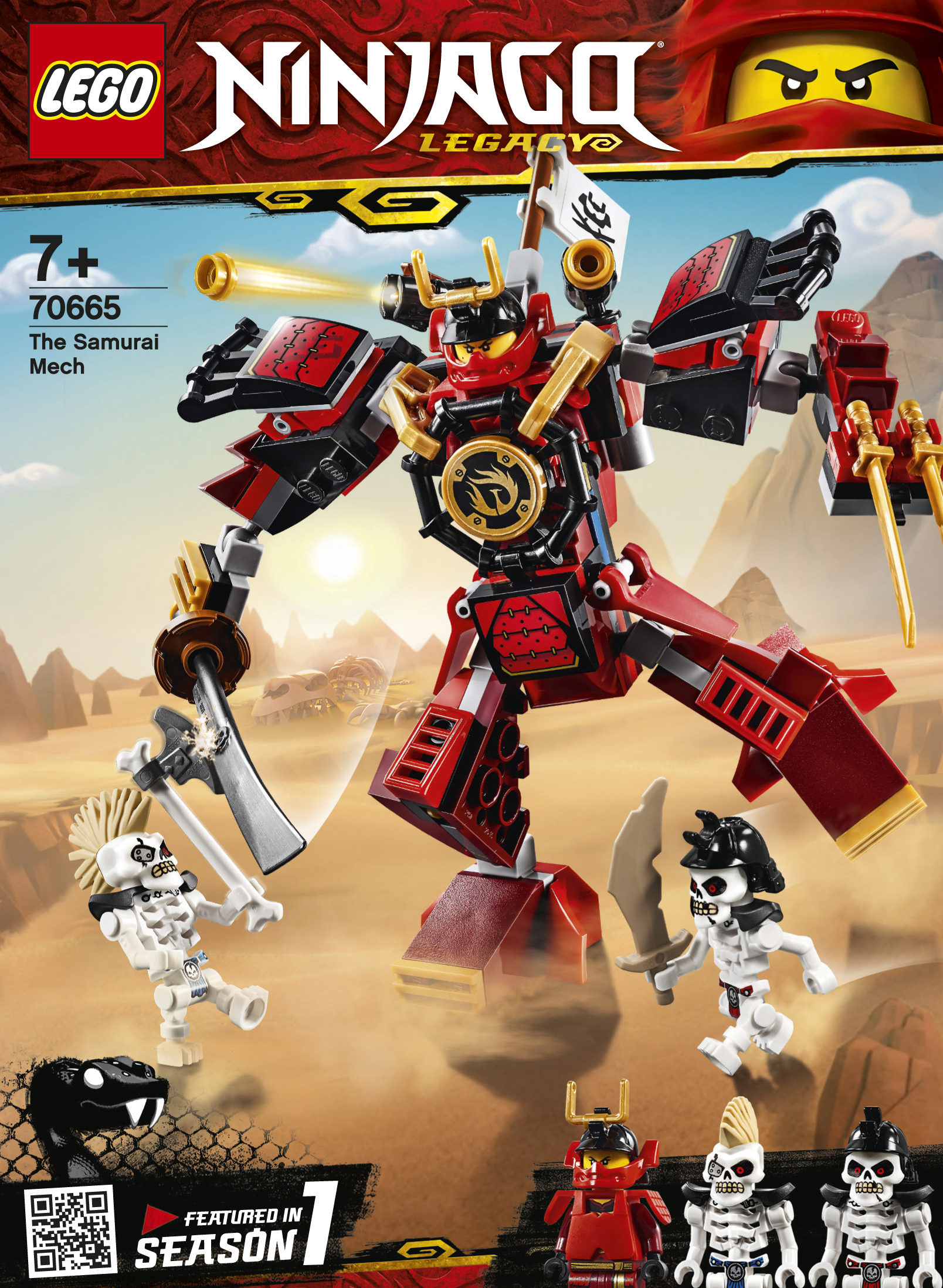 LEGO Samurai-Roboter Bausatz, Mehrfarbig