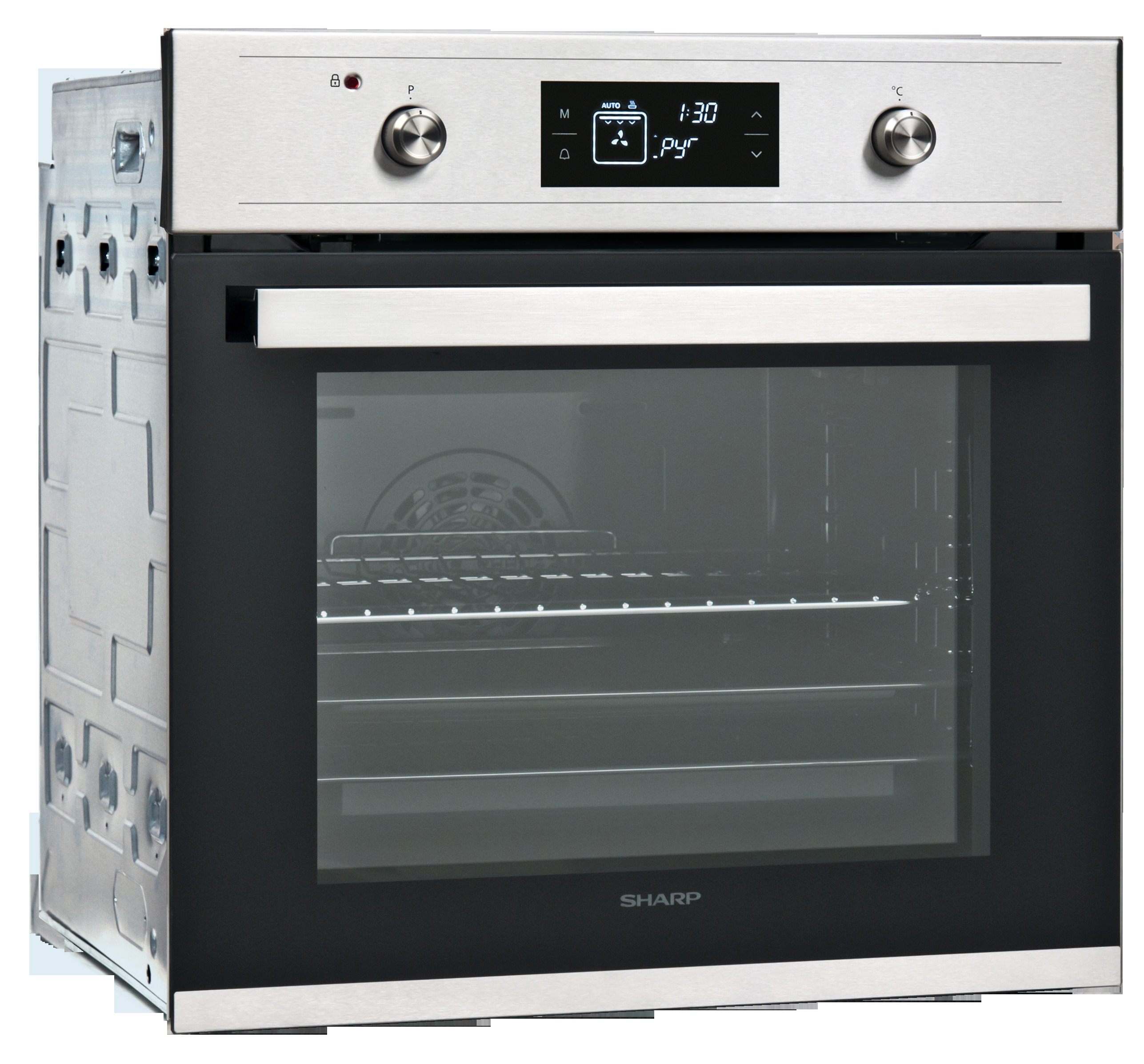 SHARP K-61V28IM1-EU, Backofen (Einbaugerät, 68 l, 595 mm breit)