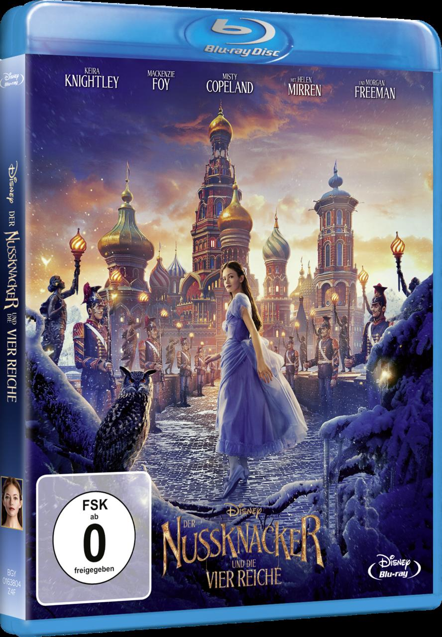 Blu-ray-Cover des Films „Der Nussknacker und die vier Reiche“.
