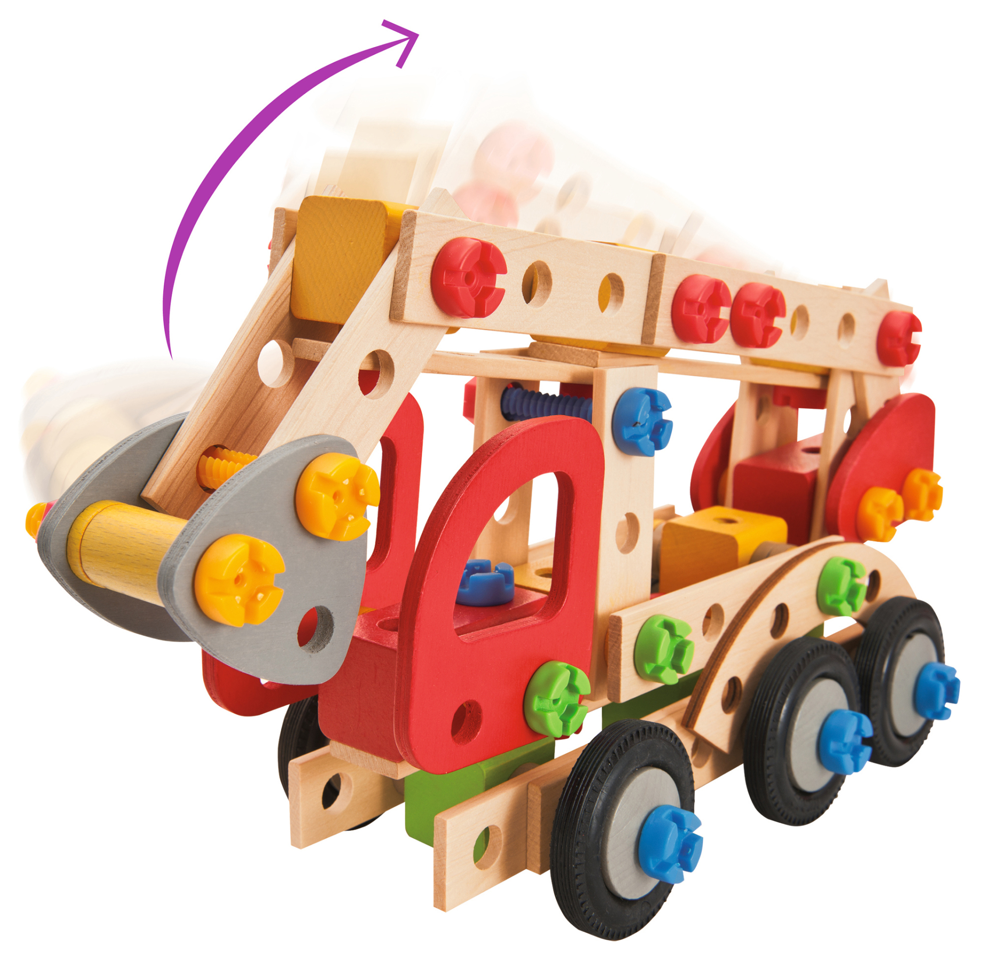 EICHHORN Constructor, Feuerwehrauto Konstruktionsspielzeug Mehrfarbig