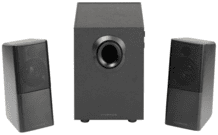 PC Lautsprecher Set 2.1 mit Subwoofer, schwarz