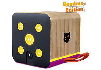 LENCO Tigerbox Bambus - Bluetooth Lautsprecher (Violett)
