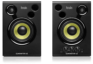 HERCULES DJ Monitor 42 - Monitor-Lautsprecher, Paar (Schwarz)