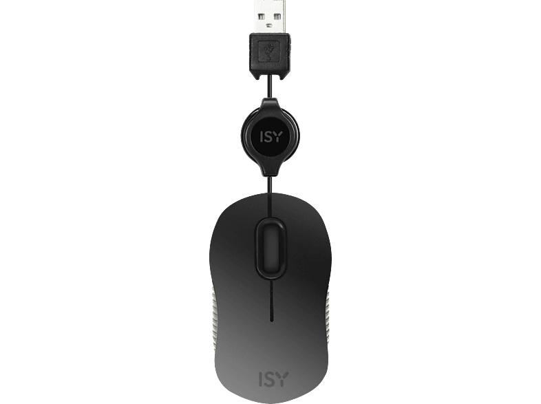 ISY IMM-1000 Mobile Optical Mouse Silent Computermaus, Schwarz