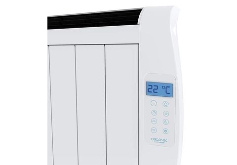 Emisor térmico  Cecotec Ready Warm 1800 Thermal, 8 Elementos, 15m2,  SlimDesign, Programable 24 horas, Blanco