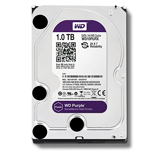 Disco Duro Western digital purple wd10purx 1 tb sata 3 64 mb vigilancia 1tb 3.5 5400rpm 5400