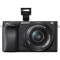 SONY Alpha 6400 Systemkamera mit Objektiv AF E 16-50mm 3.5-5.6 OSS PZ E-Mount