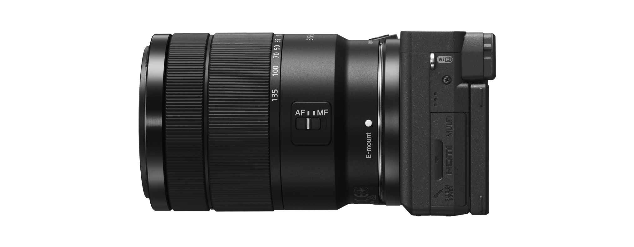 Systemkamera mm, (ILCE-6400M) Touchscreen, Display 7,6 mit Kit SONY Objektiv WLAN cm 6400 18-135 Alpha