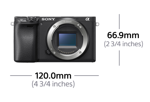 Touchscreen, Alpha (ILCE6400) Display WLAN Systemkamera, cm 6400 Body 7,6 SONY
