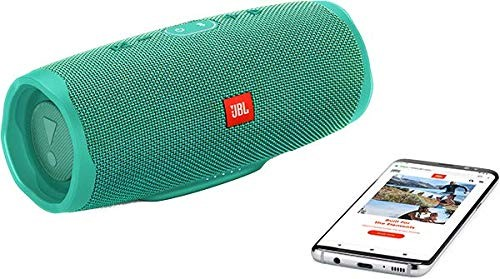 Altavoz portátil - JBL Charge 4, 30 W, Bluetooth, 7.500 mAh, Hasta 20 horas de reproducción, Cian