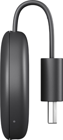 Egy fekete, ovális alakú eszköz, kábellel és USB-C csatlakozóval.