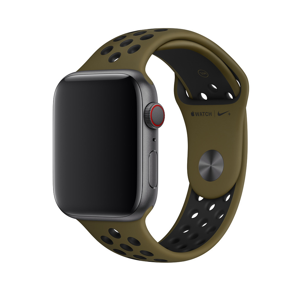 APPLE Nike, Ersatzarmband, Olive Flak/Schwarz